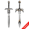 Classic Bundle | 2 Black and Silver Foam Swords