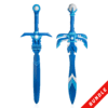 Iss Bundle (Ice)| 2 Light and Dark Blue Foam Swords